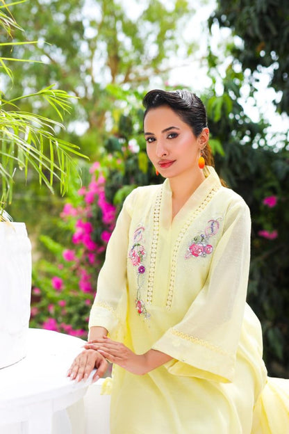 Rose Lemonade with Pant & Dupatta