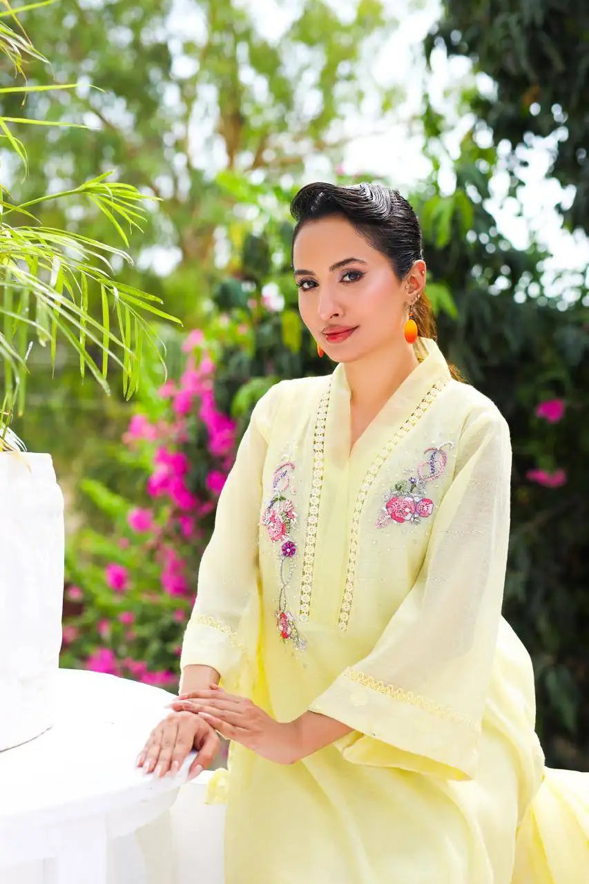 Rose Lemonade with Pant & Dupatta