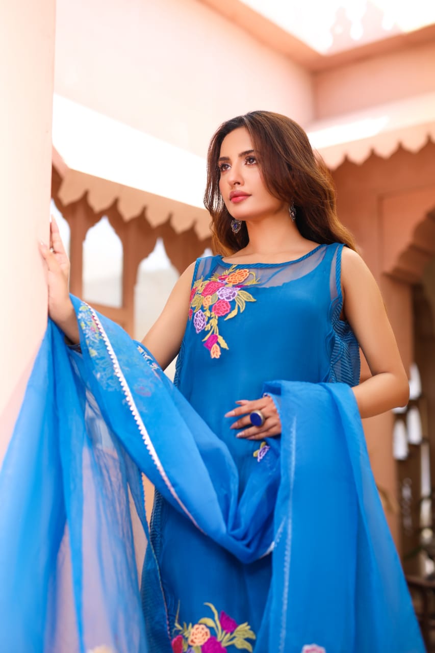 Dreamy Blue Shirt with Pant