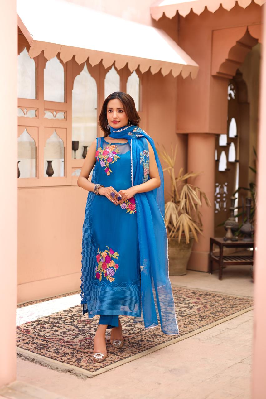 Dreamy Blue Shirt with Pant