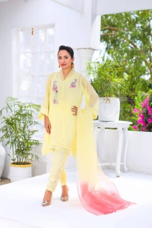 Rose Lemonade with Pant & Dupatta